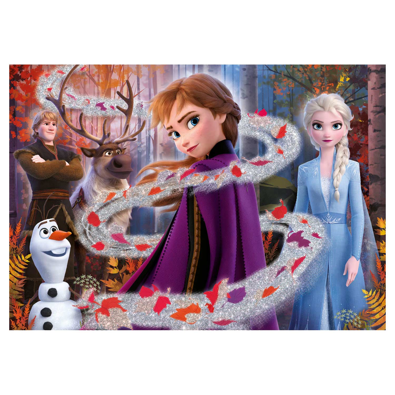 Clementoni Glitterpuzzel Disney Frozen 2, 104st.