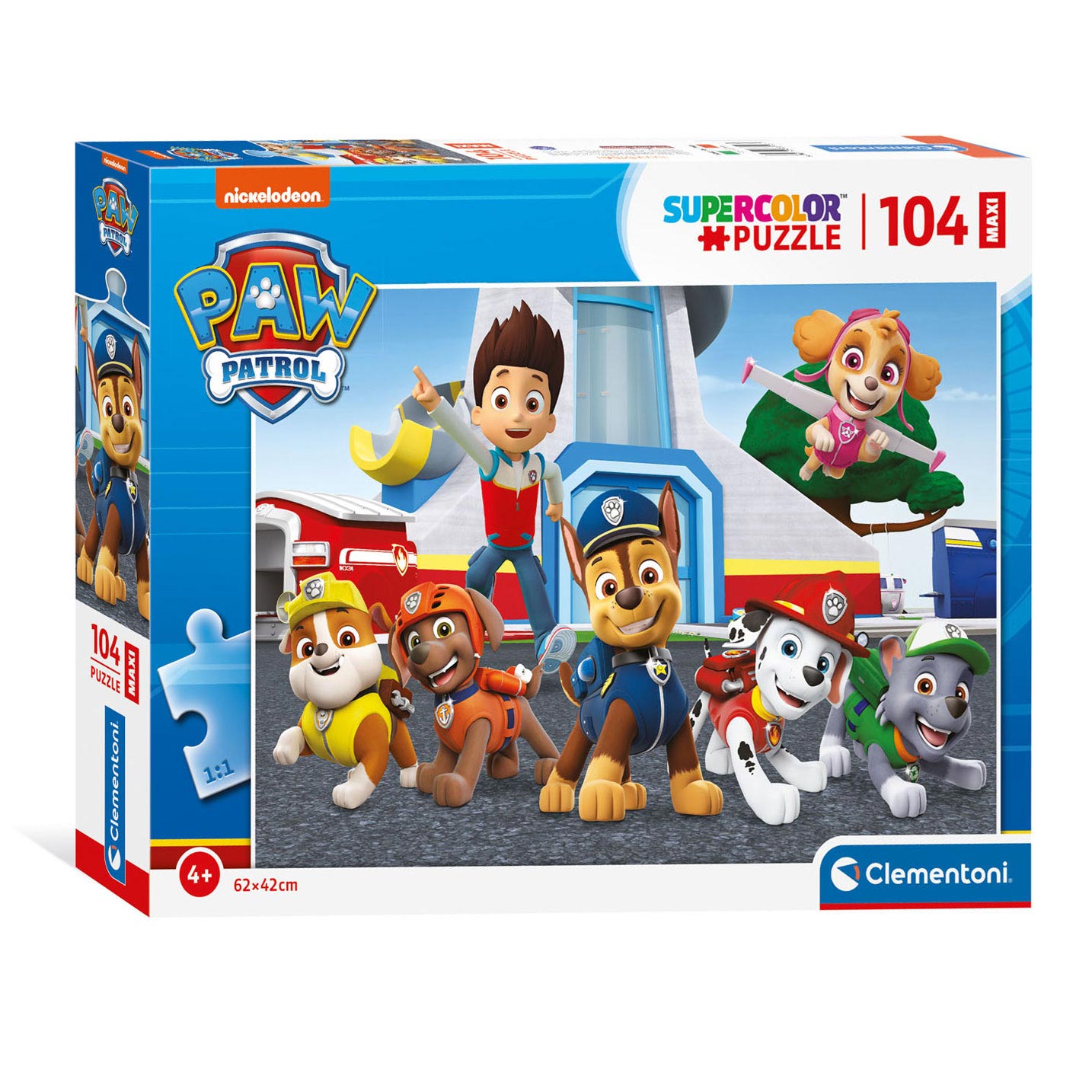 Clementoni maxipuzzel pootpatrouille, 104st.
