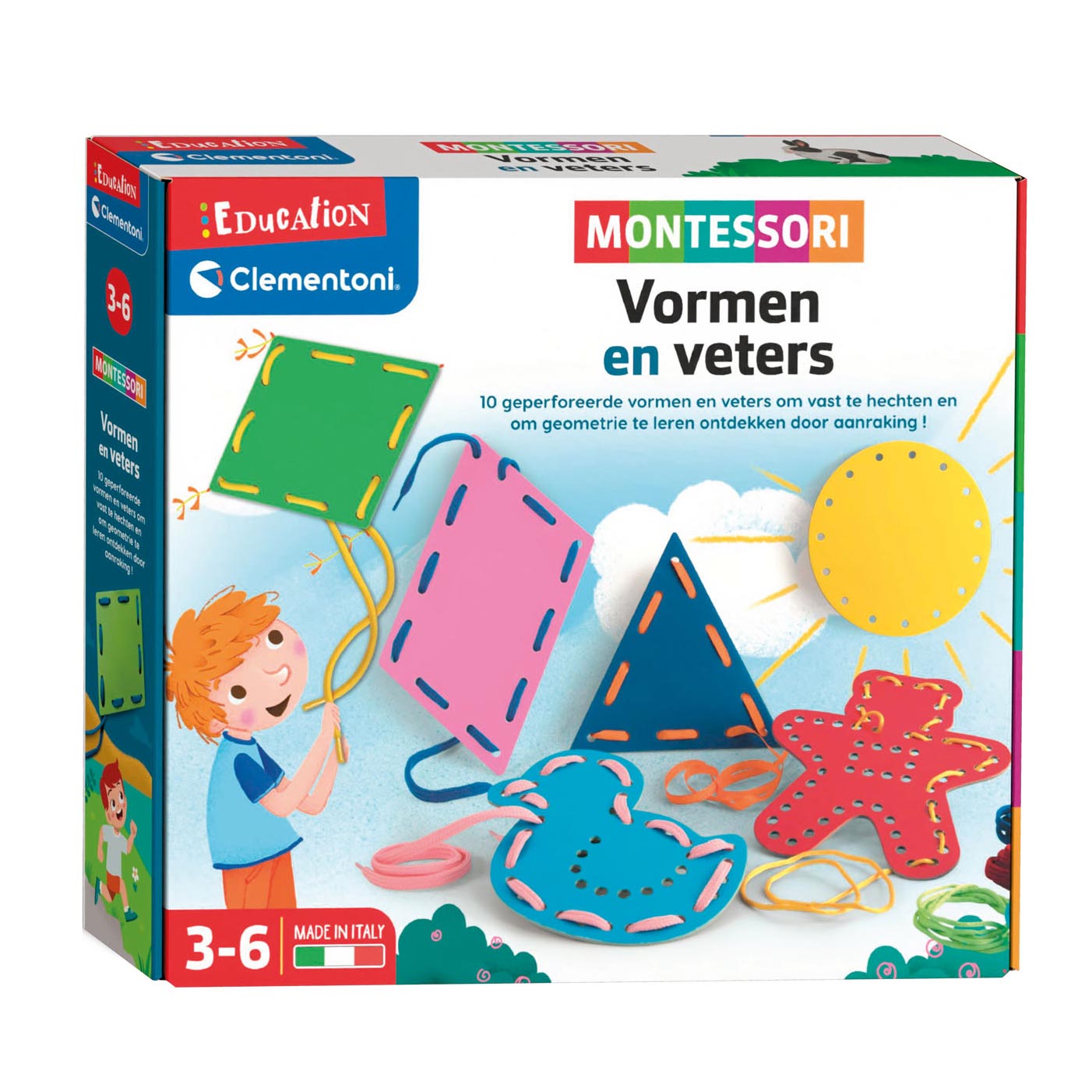 Clementoni Onderwijs Montessori - Vormen en Veters