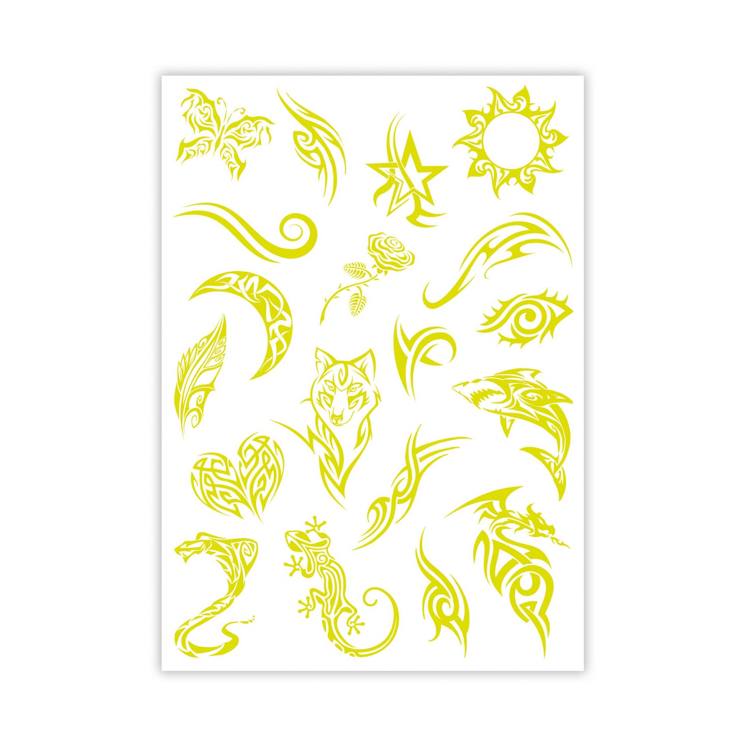 Clementoni crazy chic - stedelijke tatoeages die in het donker oplichten