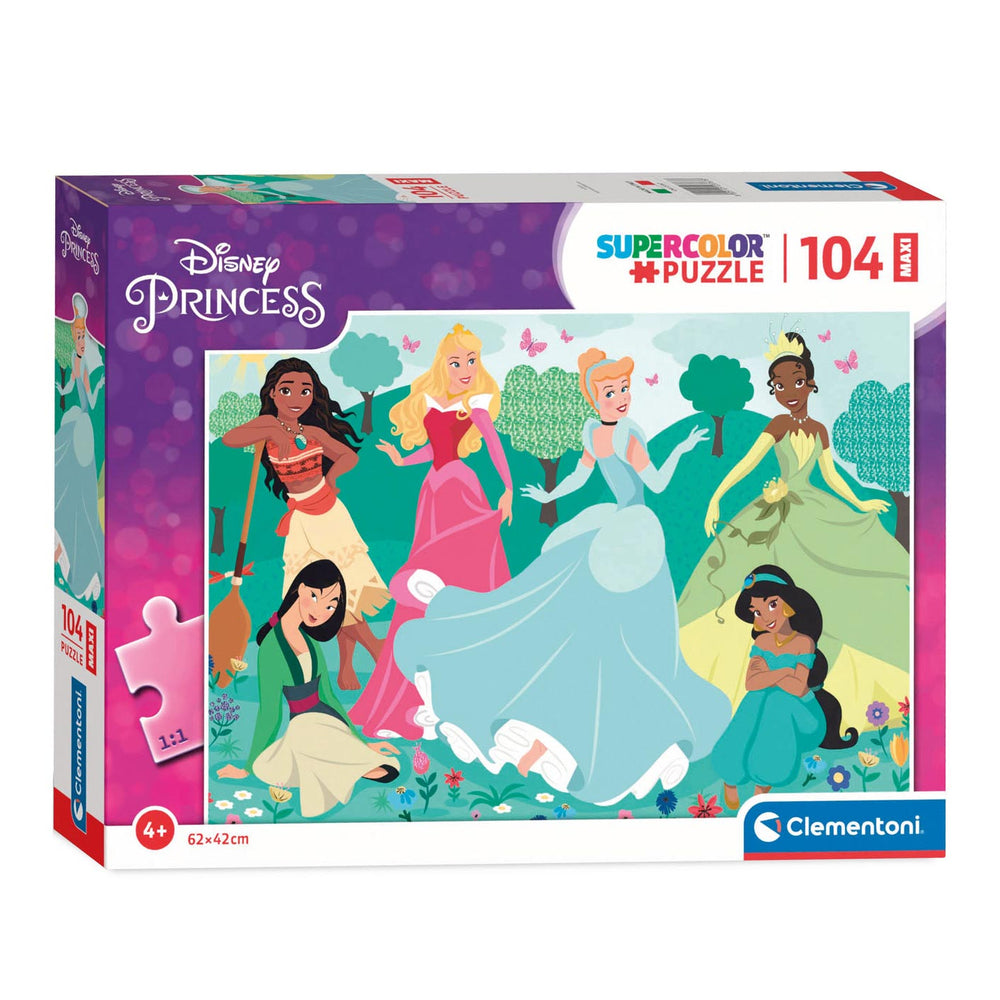 Clementoni maxipuzzel disney prinses, 104st.