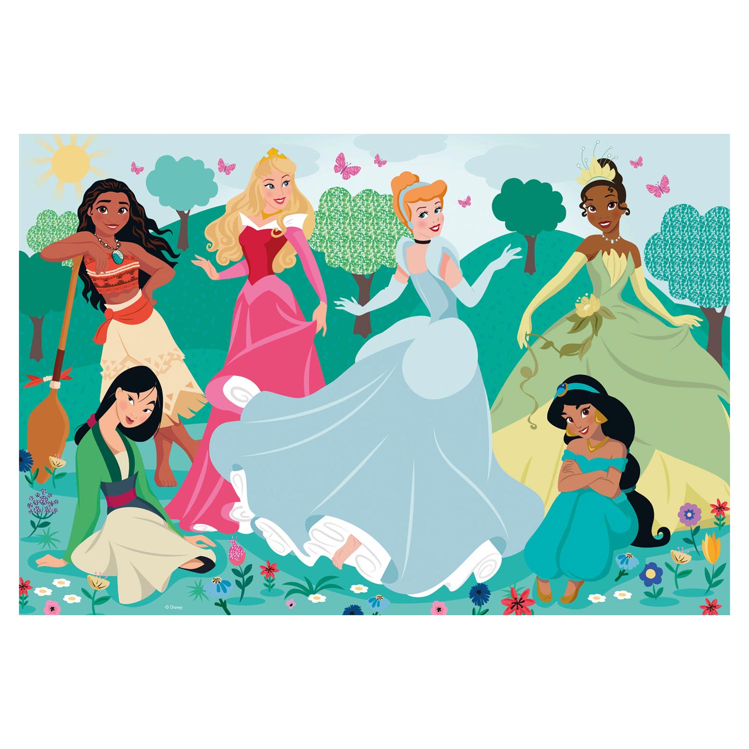 Clementoni maxipuzzel disney prinses, 104st.