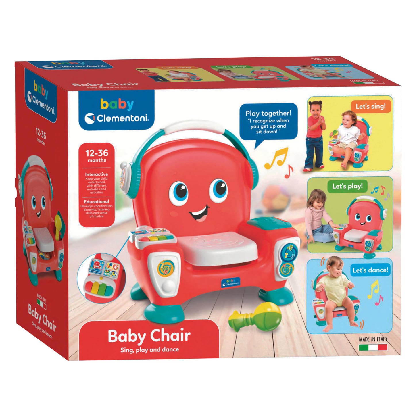 Clementoni kinderstoel - zing, speel en dans