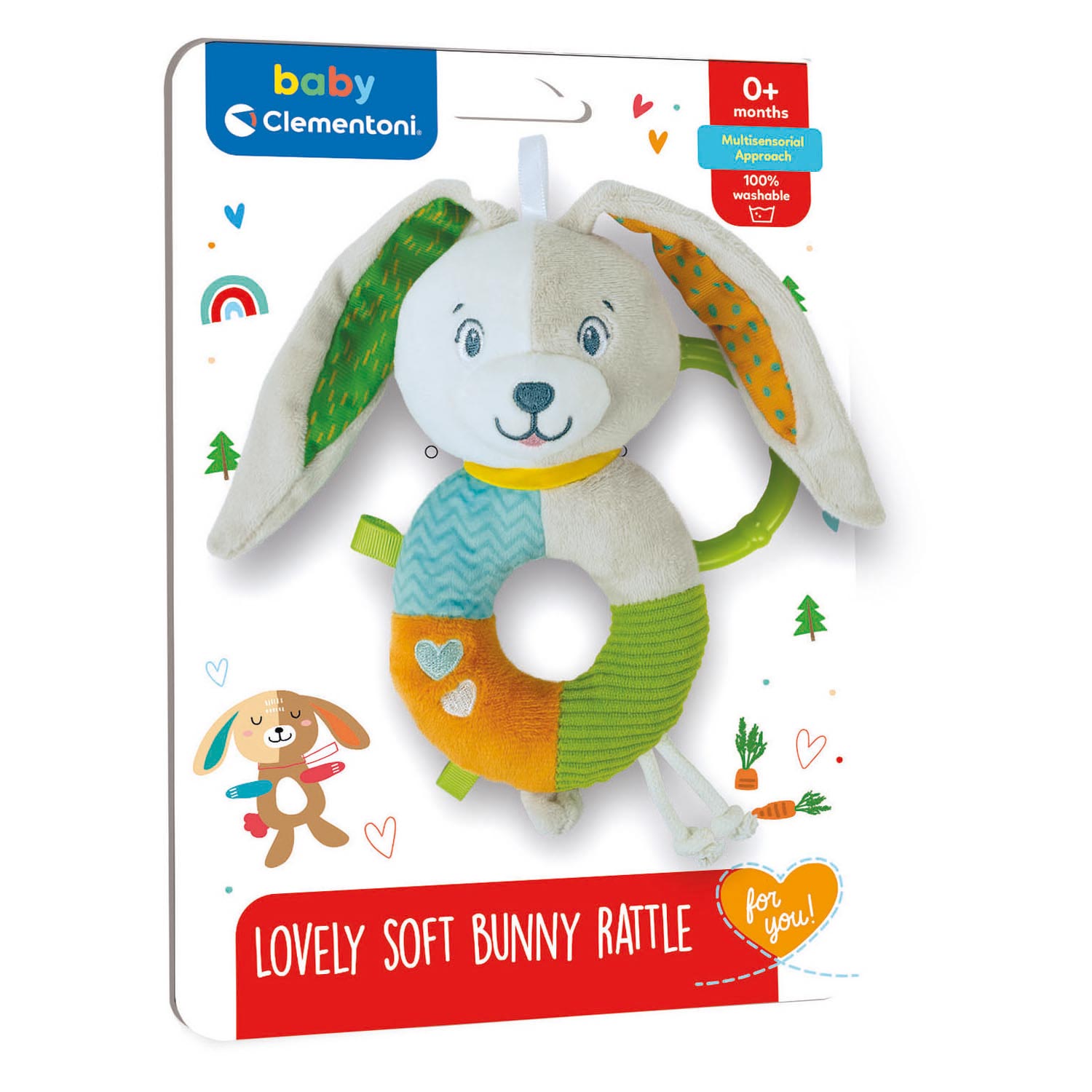 Clementoni baby lovely zachte rammelaar bunny