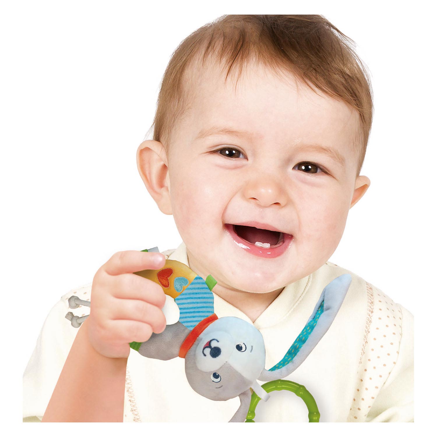 Clementoni baby - pluchen rammelaar konijn