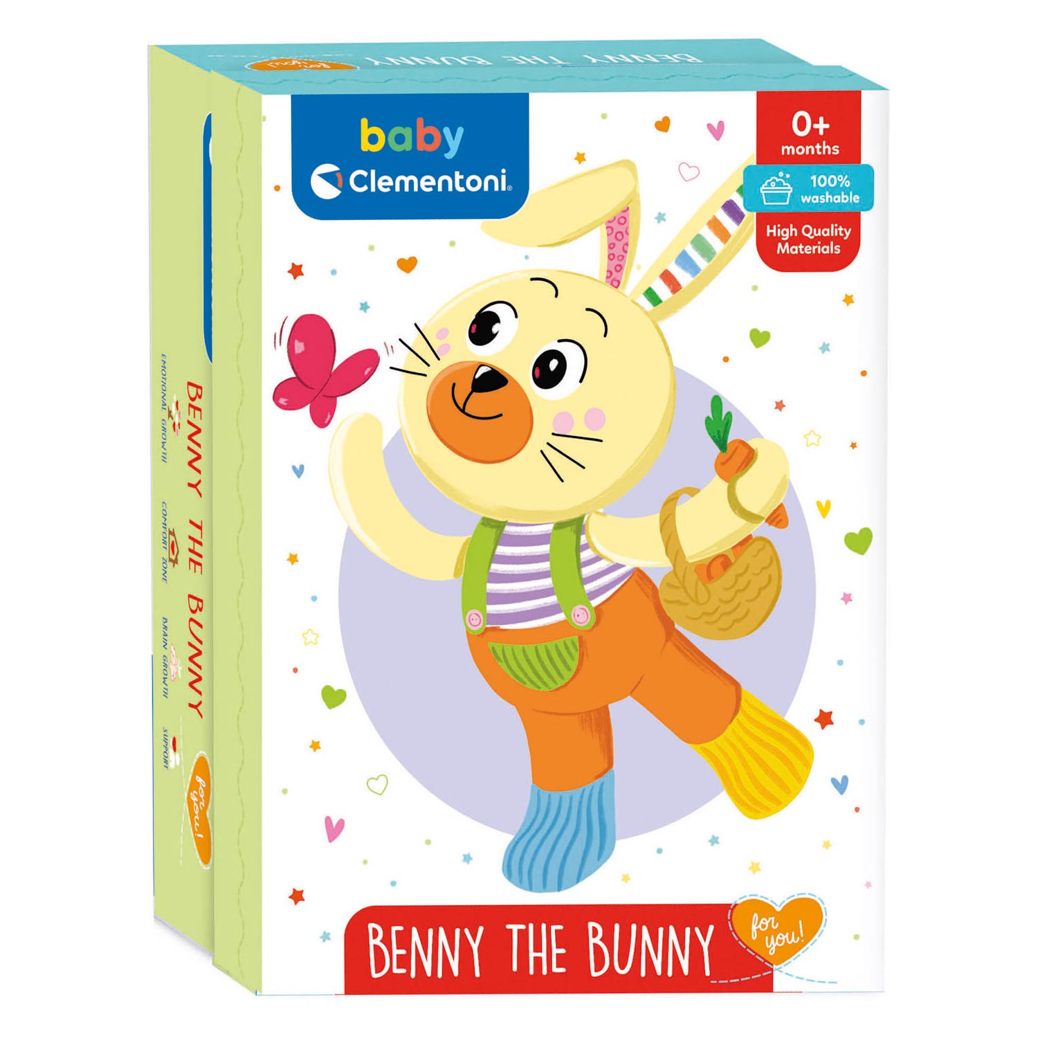 Clementoni Baby - Pluchen Knuffel Benny het Konijn