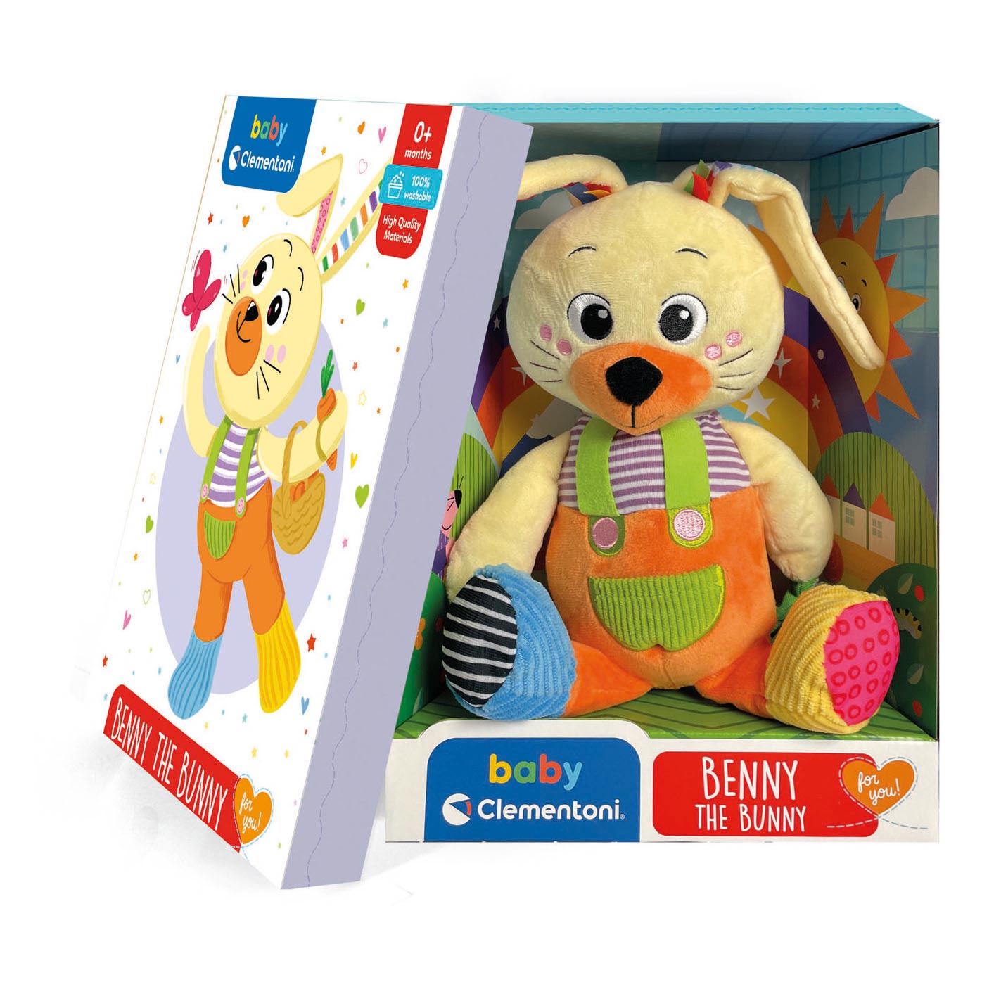 Clementoni Baby - Pluchen Knuffel Benny het Konijn