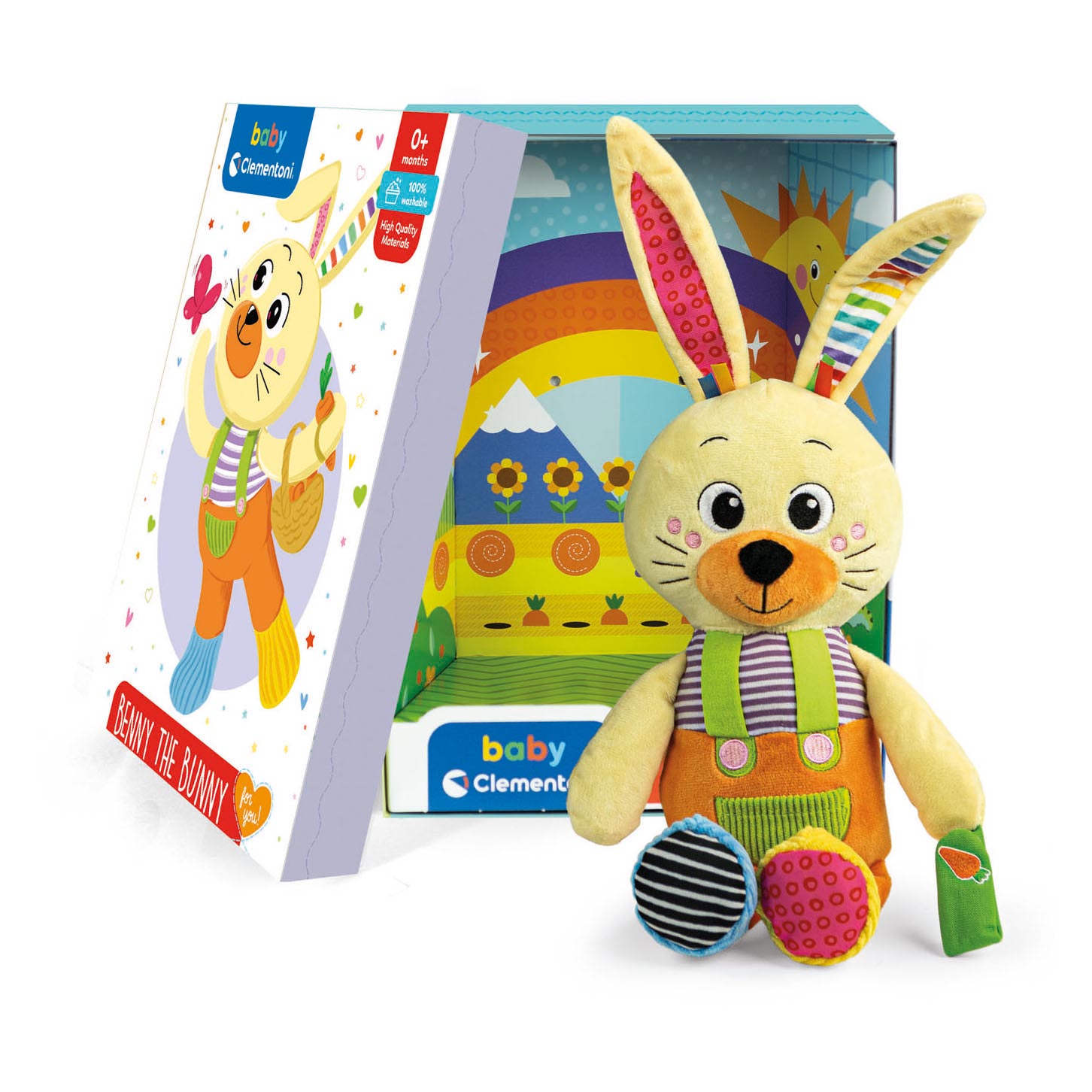 Clementoni Baby - Pluchen Knuffel Benny het Konijn