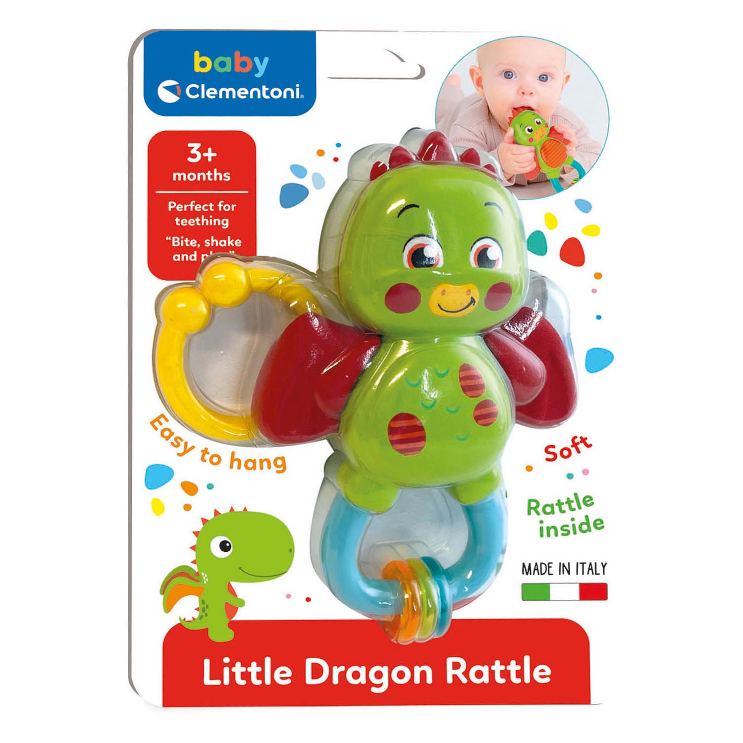 Clementoni baby - rammelaar draak