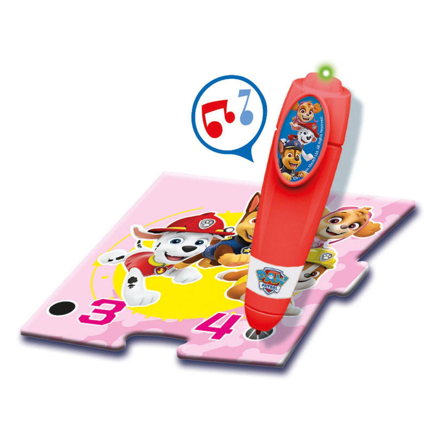 Clementoni Vloerpuzzel Groot Interactief - Paw Patrol Roze
