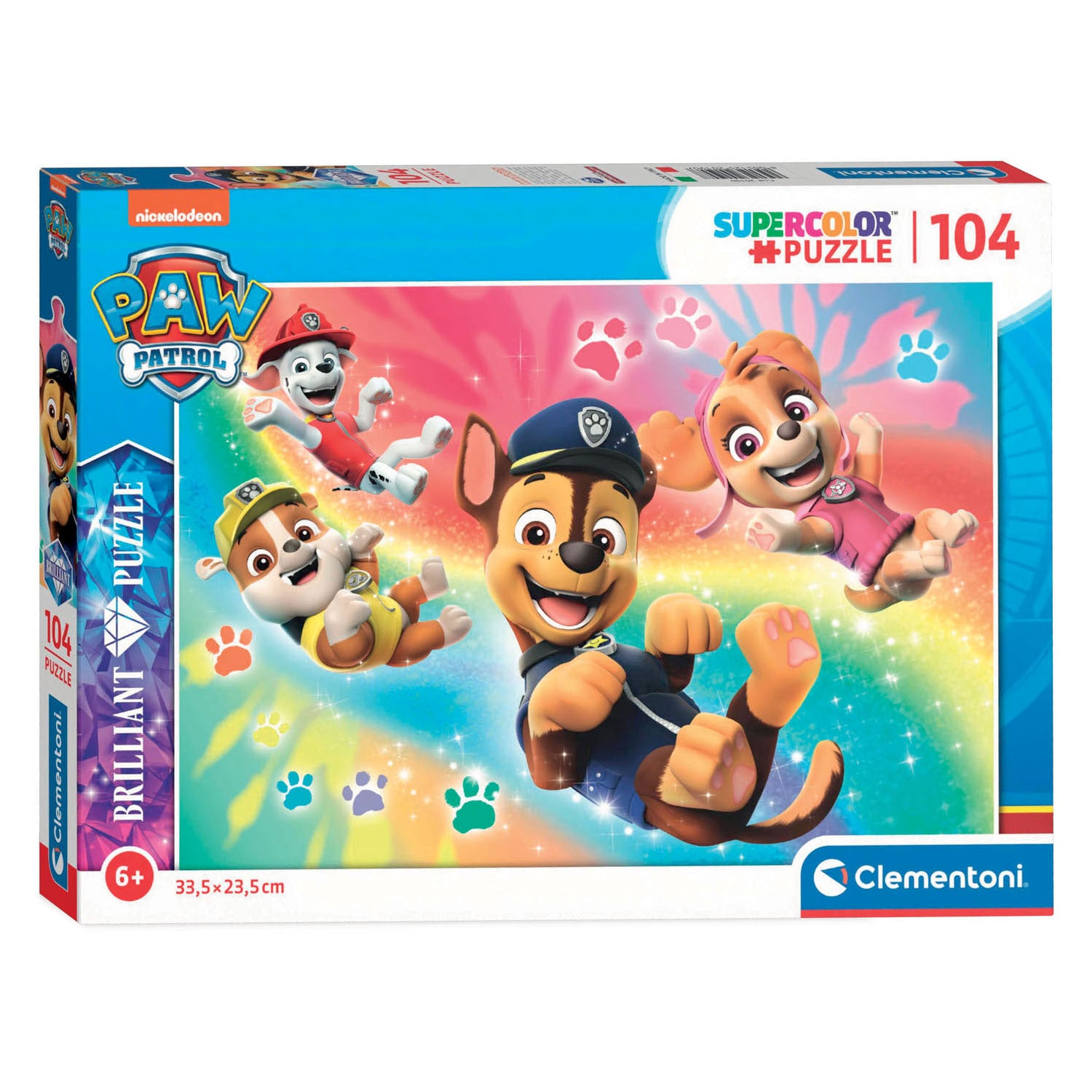 Clementoni Briljante Legpuzzel Paw Patrol, 104st.