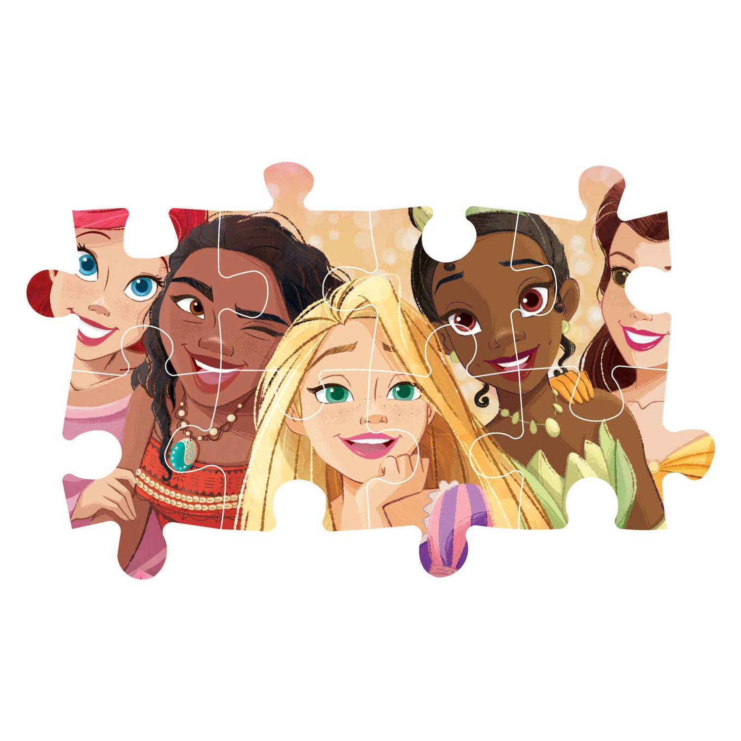 Clementoni maxi leguzzel disney princess, 24st.