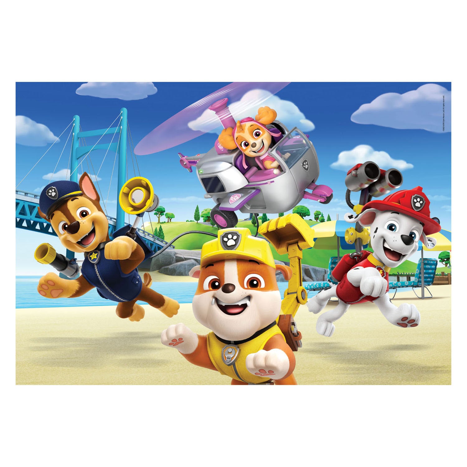 Clementoni paw patrol puzzel 2 x 60 stukjes | 2 stuks