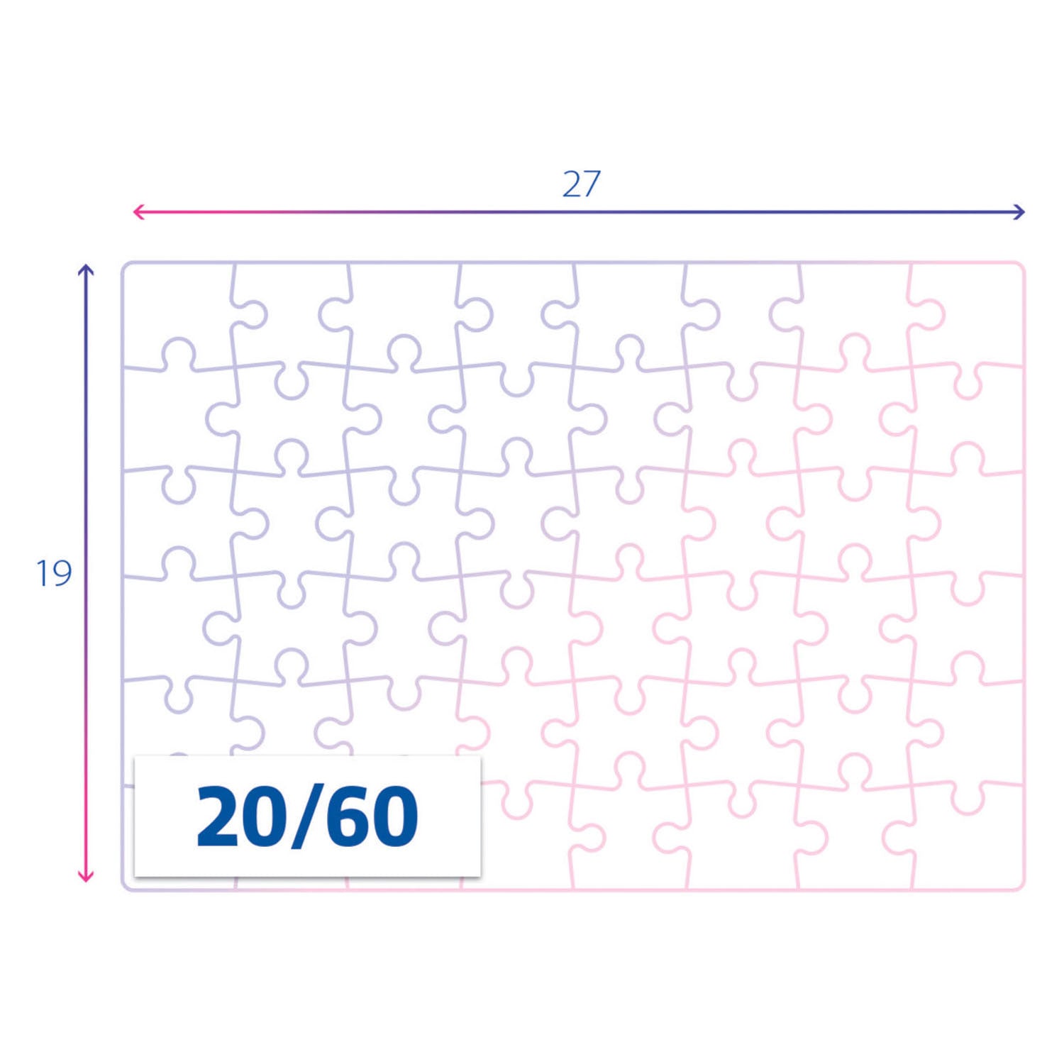 Clementoni paw patrol puzzel 2 x 60 stukjes | 2 stuks