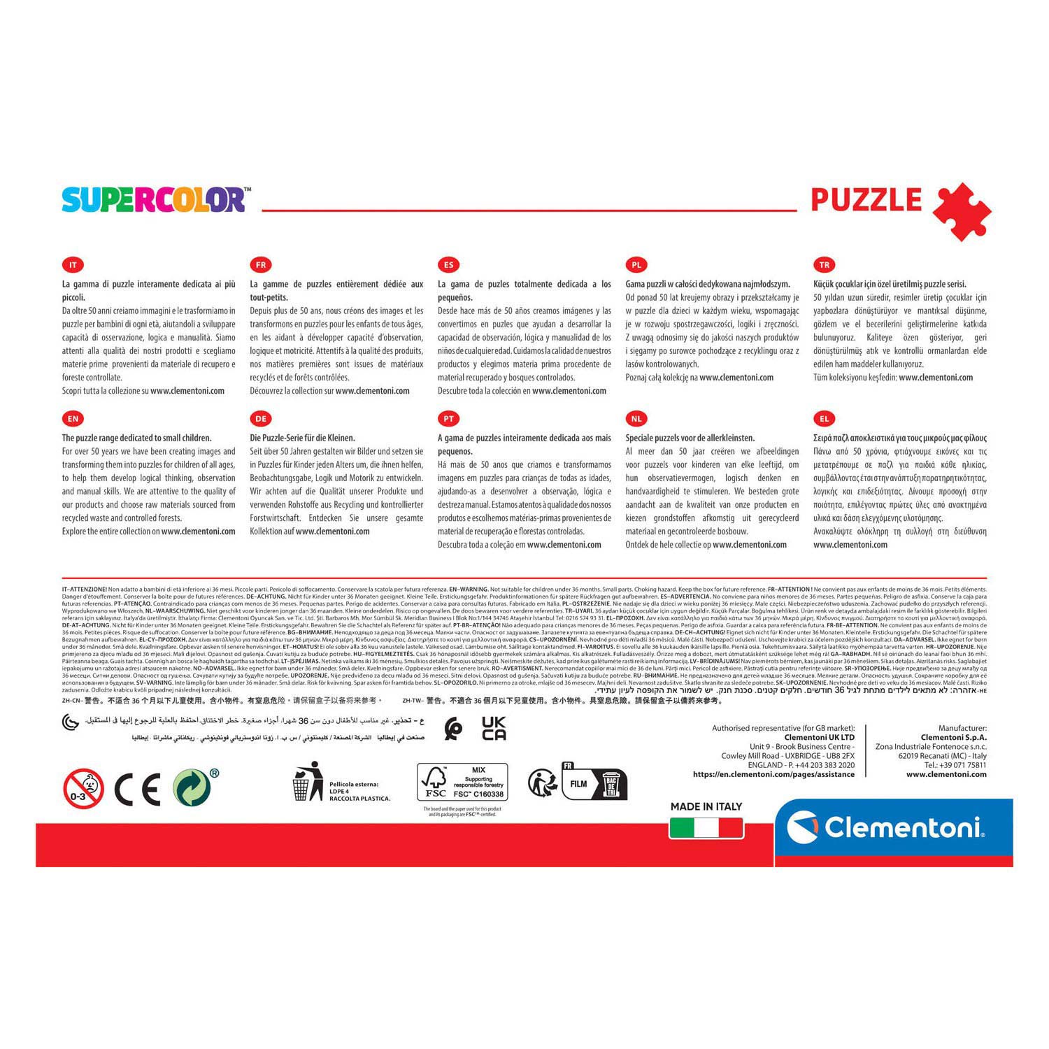 Clementoni legpuzzel - sonic, 104st.