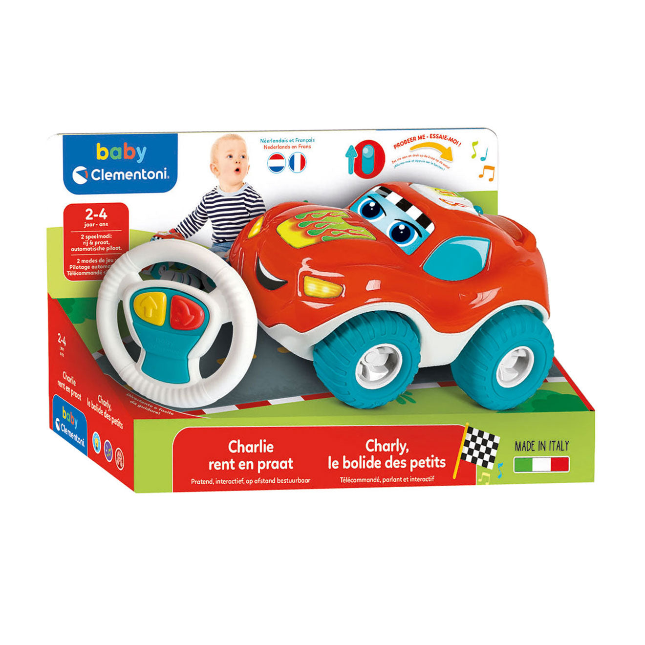 Clementoni baby charlie bestuurbare auto