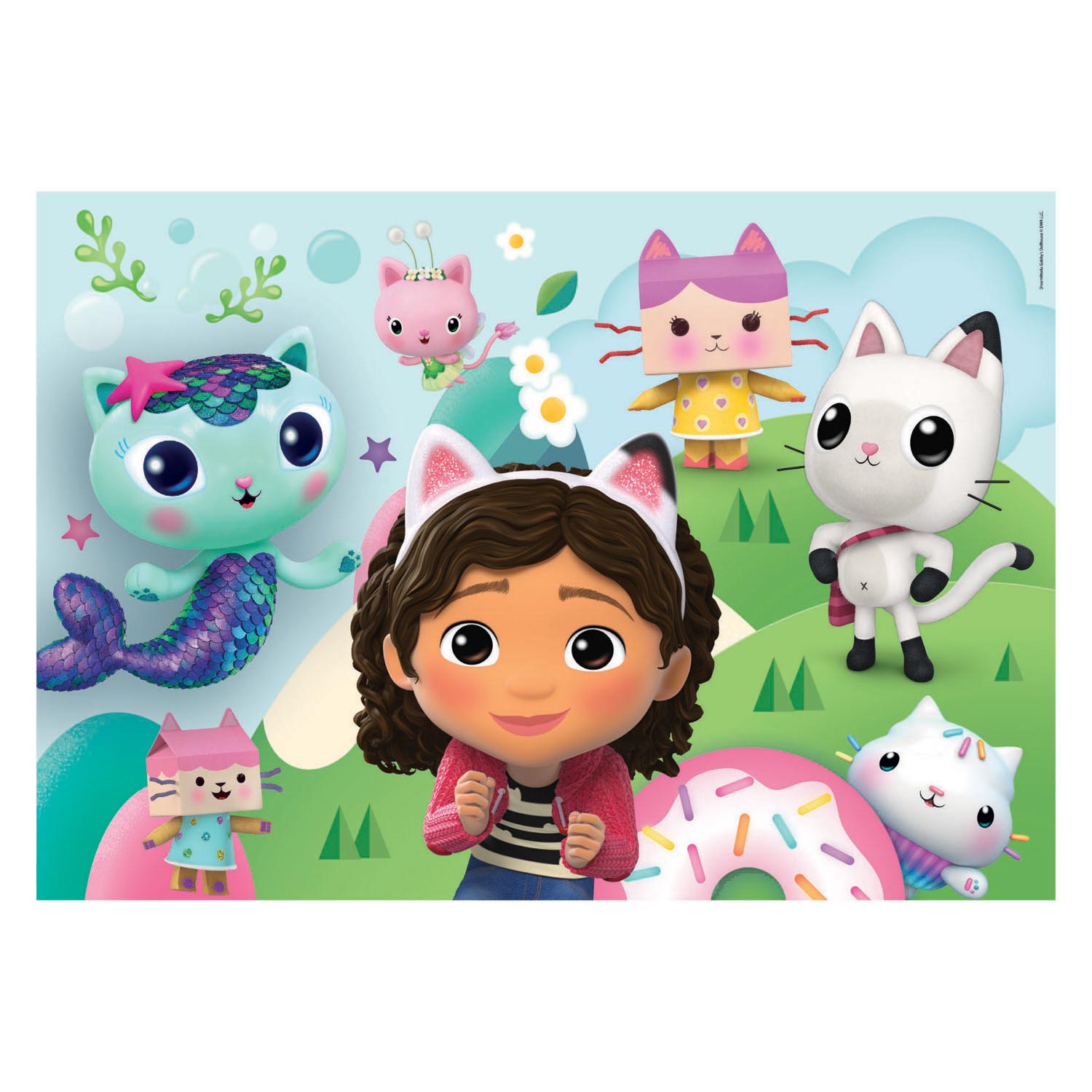 Clementoni puzzel gabby 2x60 stukjes | 2 stuks