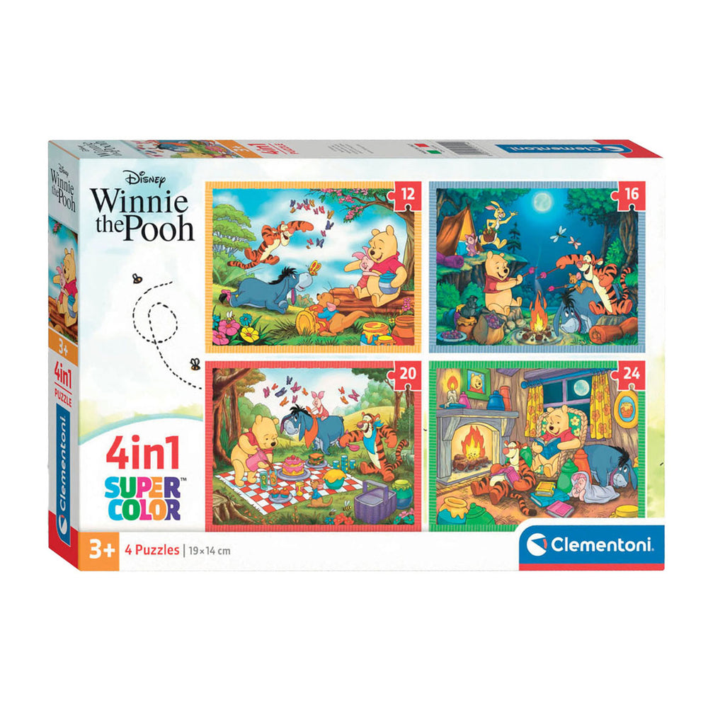 Clementoni Legpuzzel Kleur Disney Winnie de Poeh, 4in1