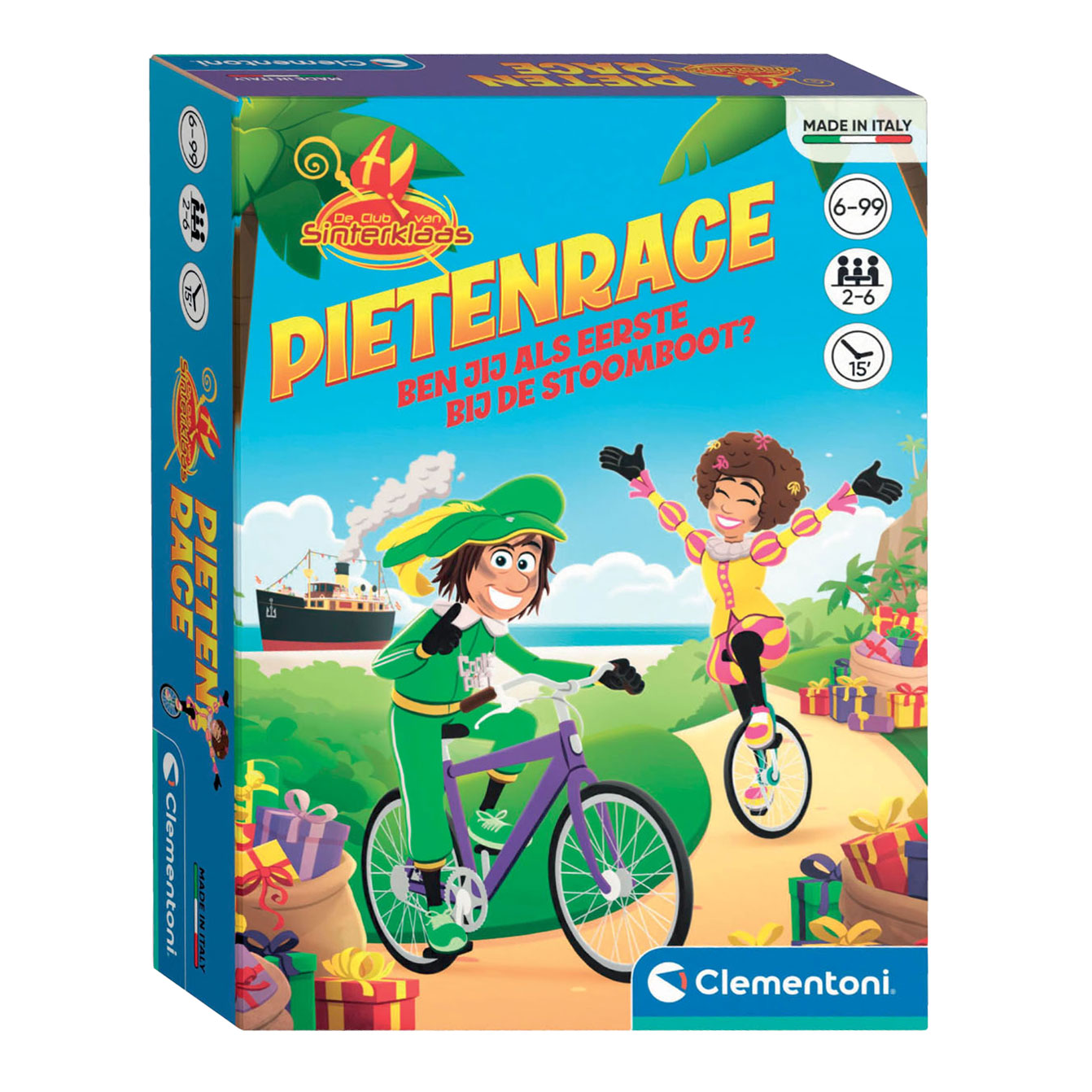Clementoni club van sinterklaas pietenrace bordspel