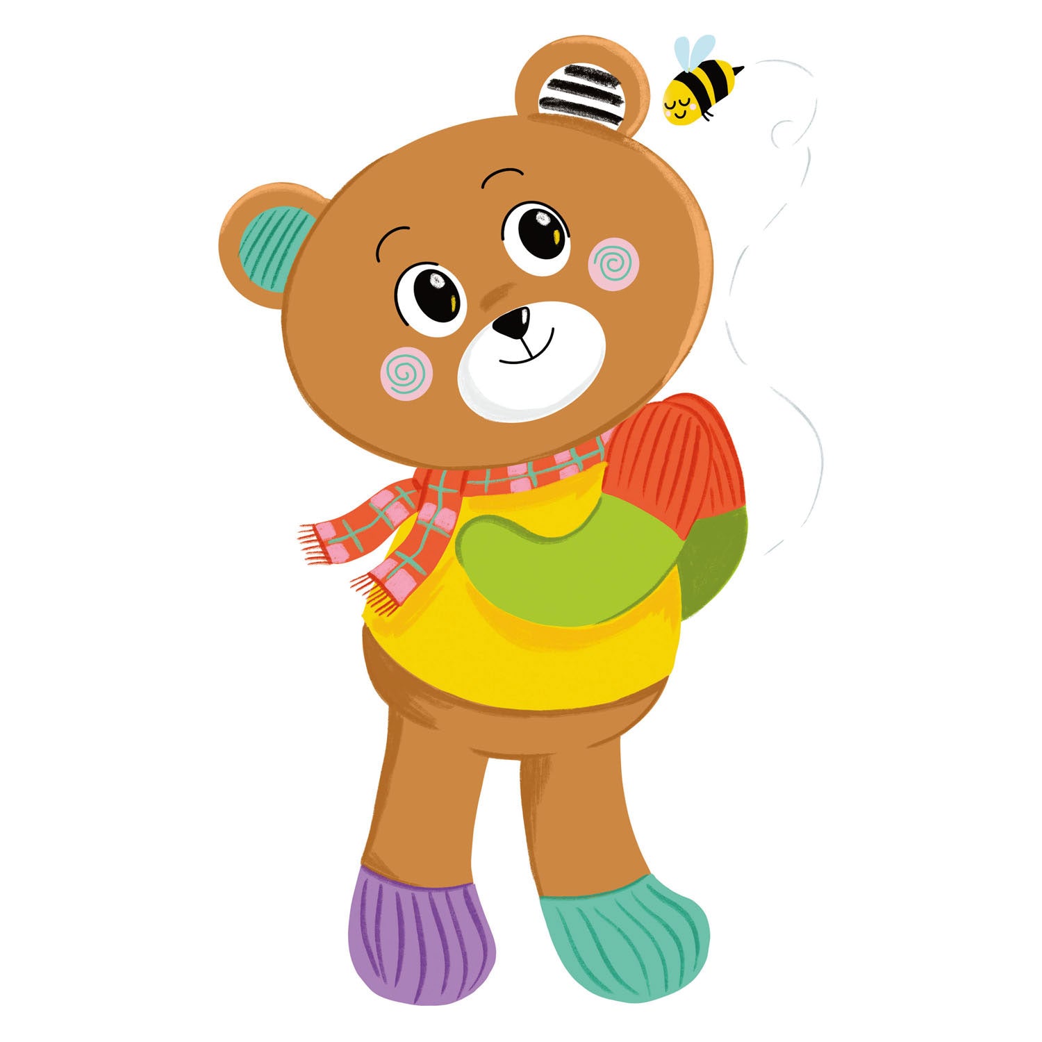 Clementoni baby mijn eerste dierenknuffel - bier