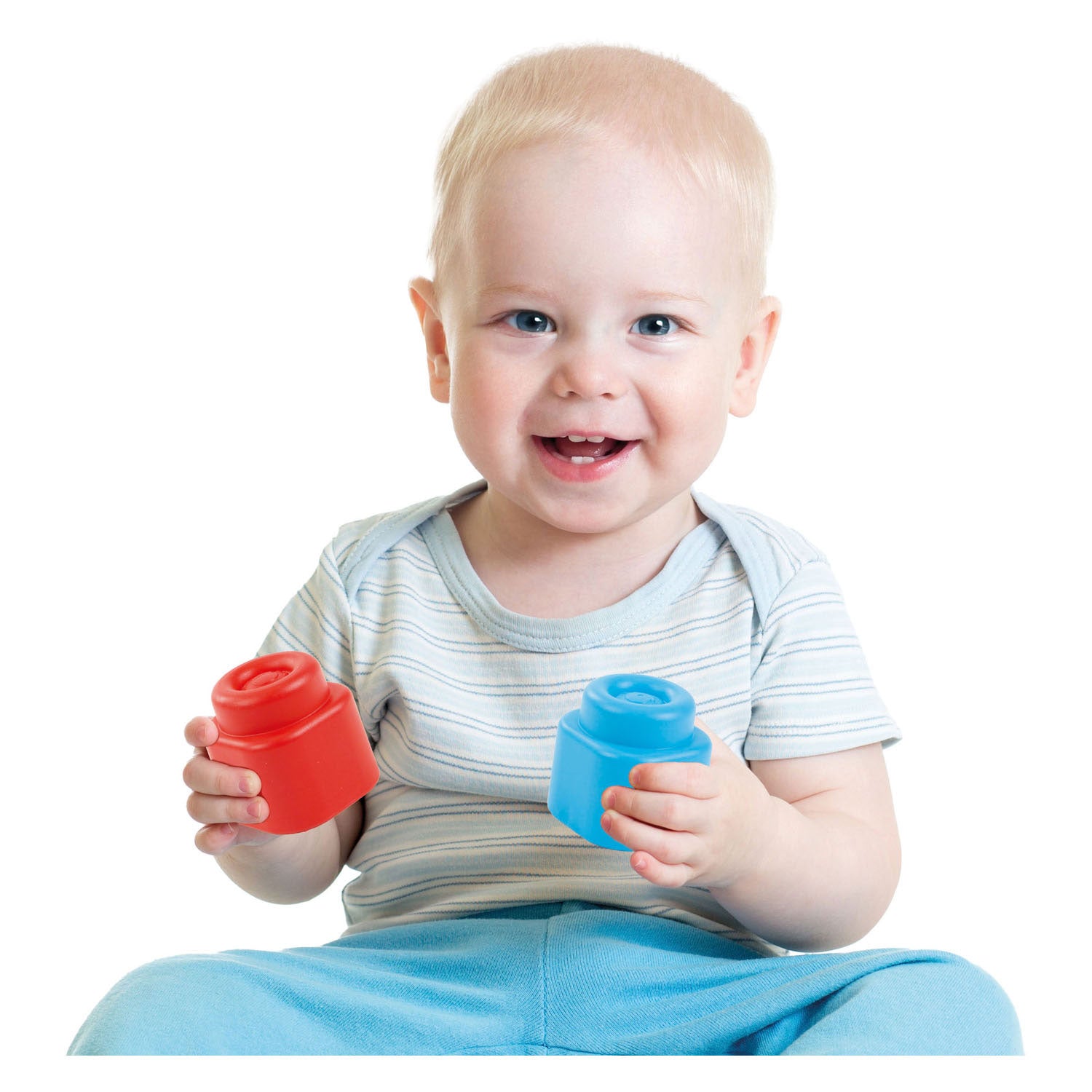 Clementoni baby soft clemmy blokken met opbergtas - 20dlg.