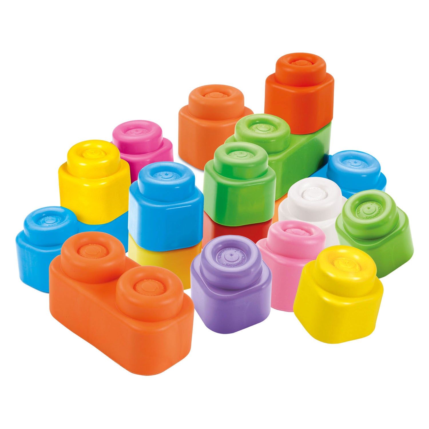 Clementoni babyzachte clemmy blokken met opbergtas, 40dlg.