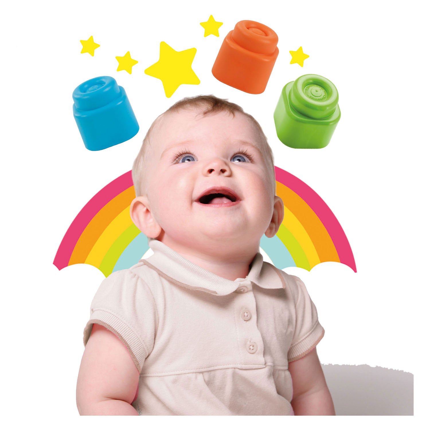 Clementoni babyzachte clemmy blokken met opbergtas, 40dlg.