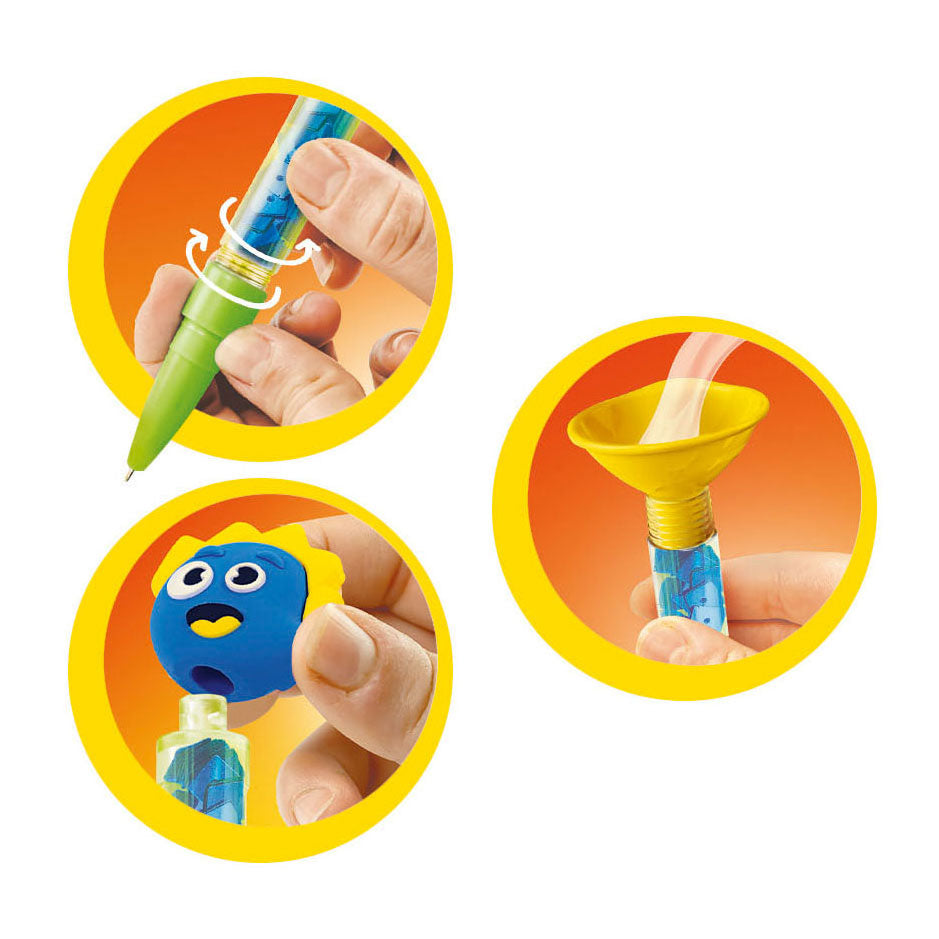 Clementoni idea - glitter pens - craft kit full of accessories - the creative gift - make glitter pens - from 6 years