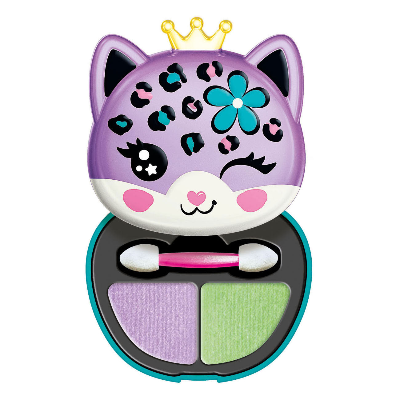 Clementoni gekke chique oogschaduw in make-up doosje luipaard