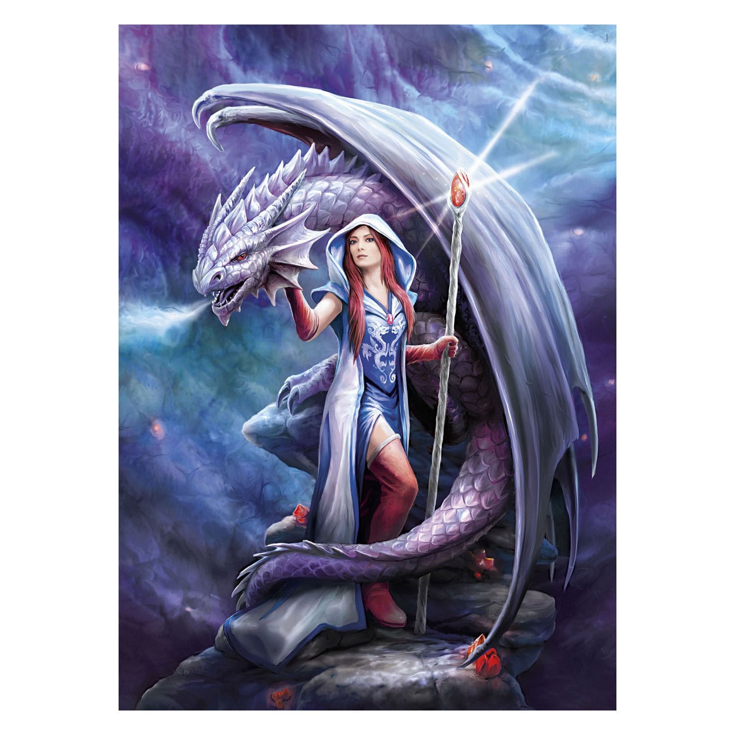 Clementoni legpuzzel Anne Stokes Dragon Mage, 1000st.
