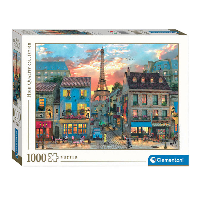 Clementoni - puzzel - 1000 stukjes - straatbeeld van parijs - puzzel voor volwassenen - high quality collection