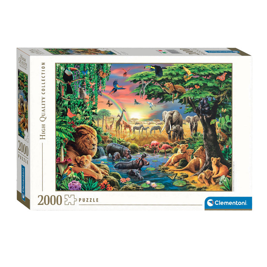 Clementoni legpuzzel de Afrikaanse bijeenkomst, 2000st.