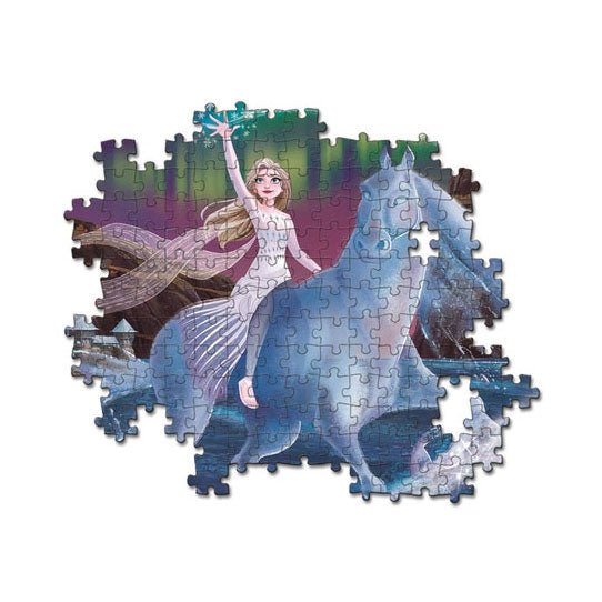 Clementoni legpuzzel super color glow lights - frozen ii, 104st.