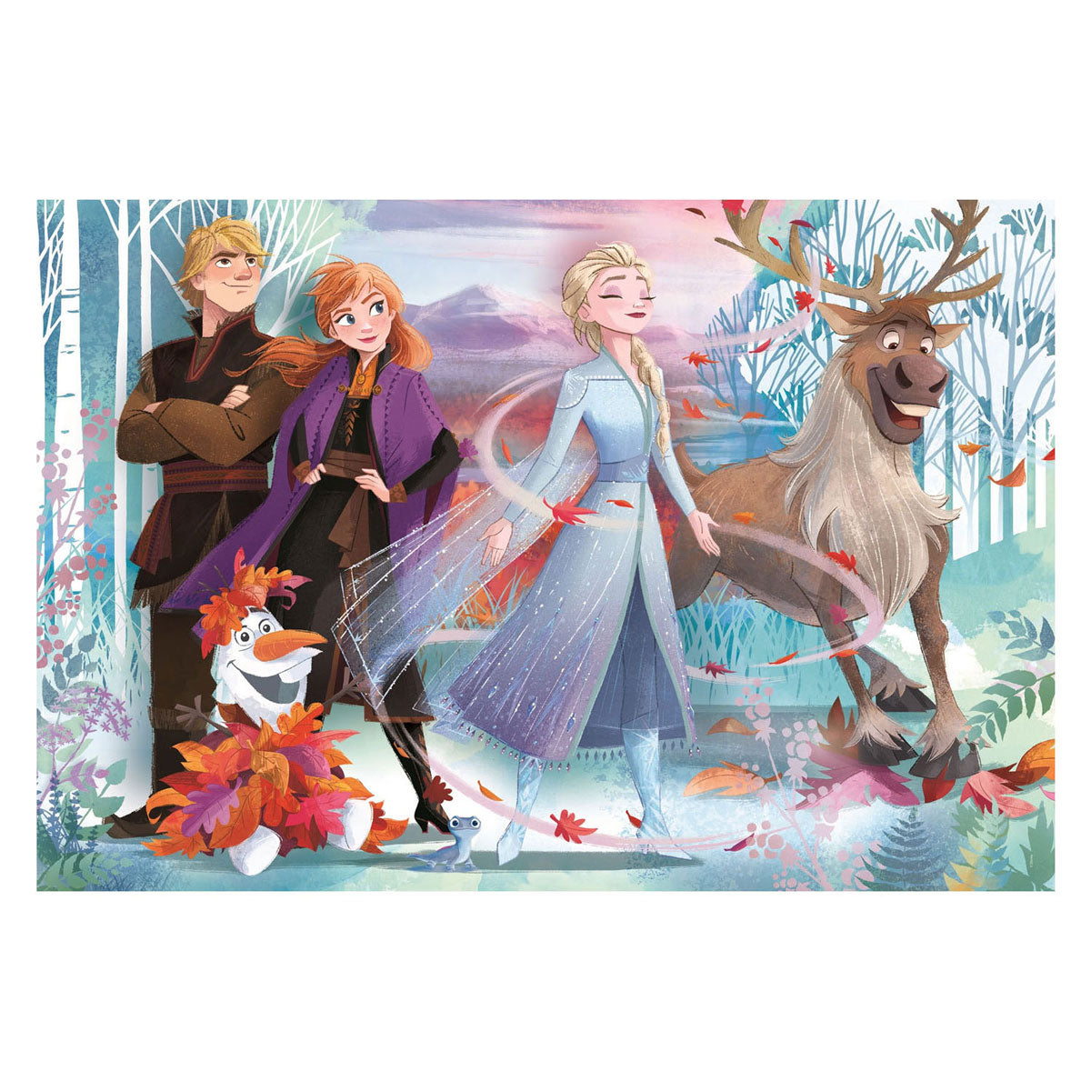 Clementoni legpuzzel super kleur maxi frozen ii, 24st.
