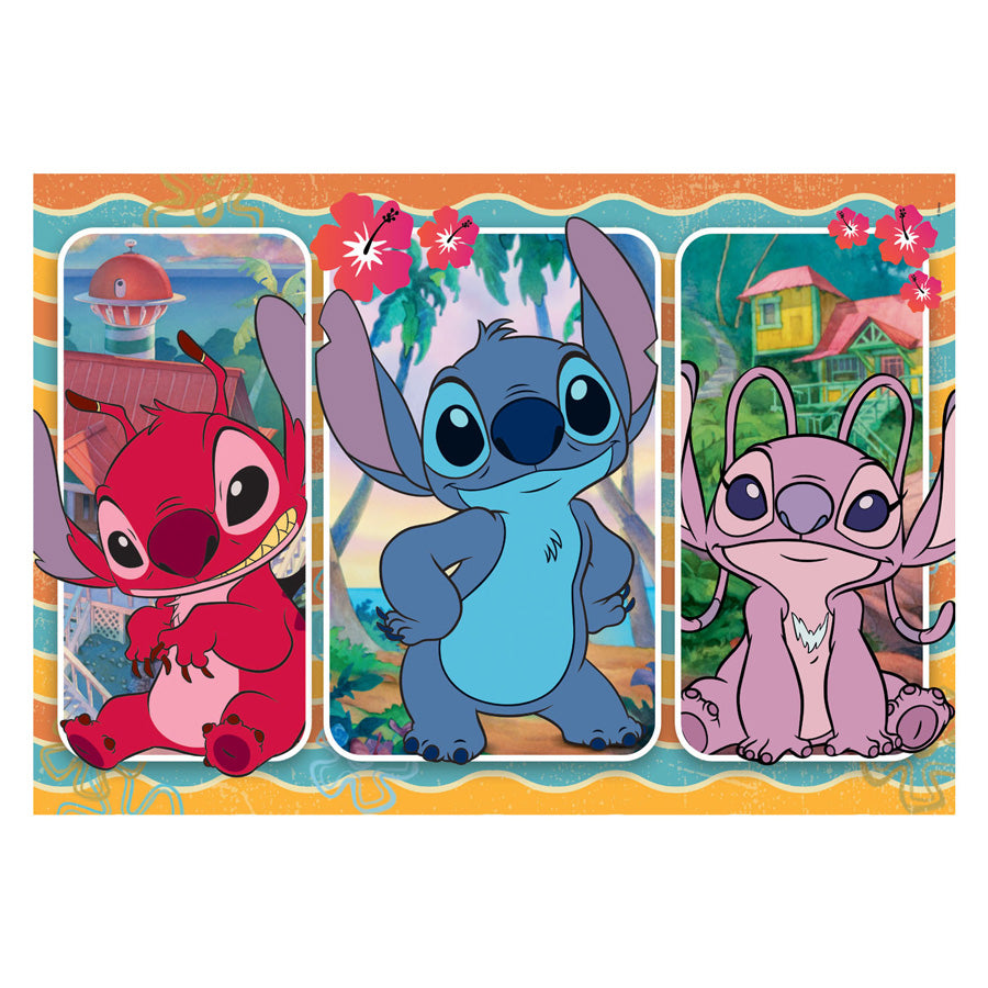 Clementoni legpuzzel super kleur maxi disney stitch, 24st.