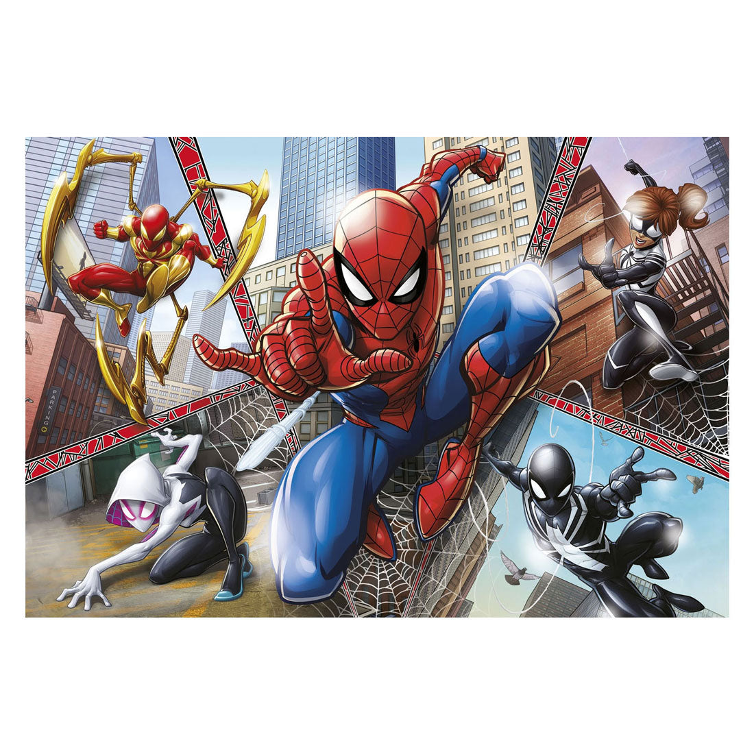 Clementoni legpuzzel super kleur maxi spiderman, 104st.