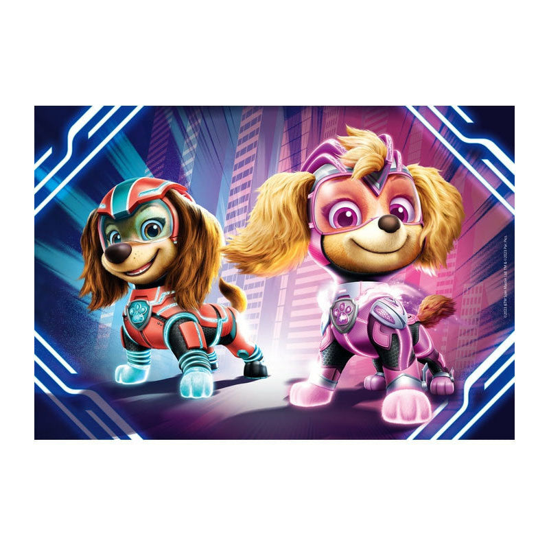 Clementoni legpuzzel superkleuren paw Patrol, 2x20st.