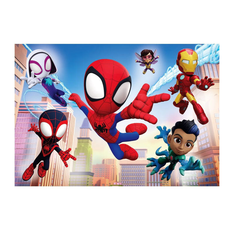 Clementoni legpuzzel super color spidey en zijn geweldige vrienden 2x60st.