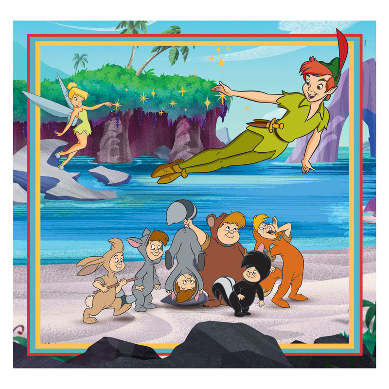 Disney clementoni legpuzzel super kleur vierkant klassiekers, 3x48st.