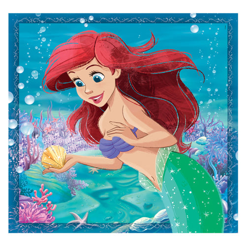 Disney clementoni legpuzzel super kleur vierkant prinses, 3x48st.