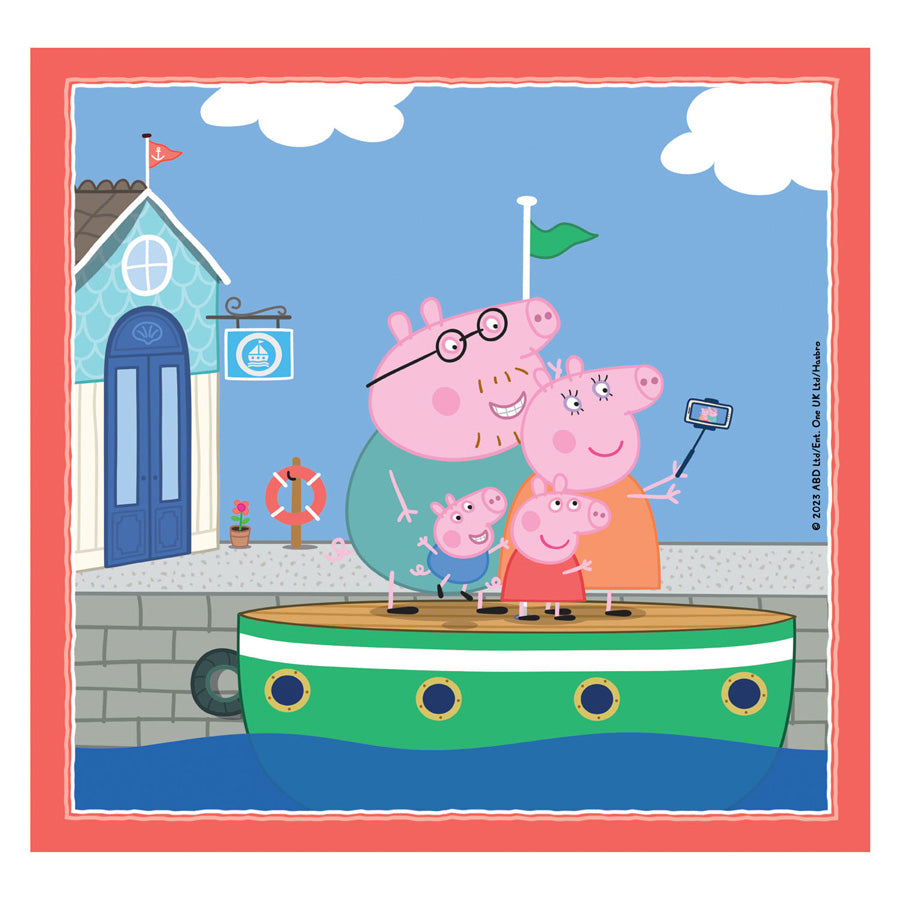 Clementoni legpuzzel superkleur vierkant peppa varken, 3x48st.