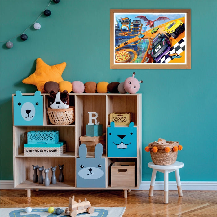 Clementoni legpuzzel superkleur hot wheels, 104st.