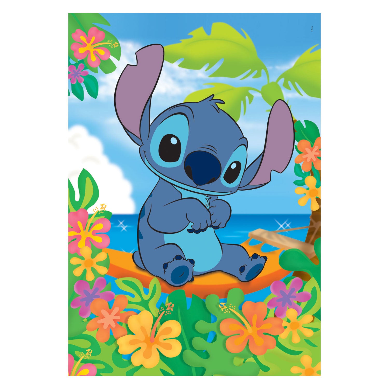 Clementoni legpuzzel super kleur disney stitch ii, 104st.