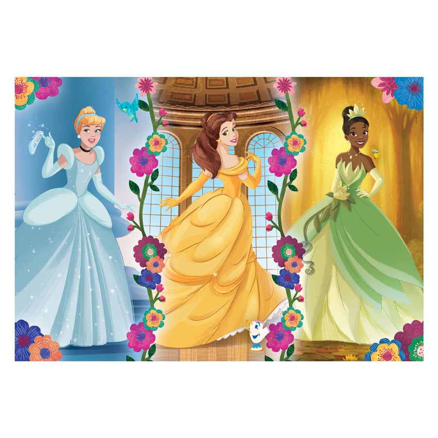 Clementoni legpuzzel super kleur disney prinses, 104st.