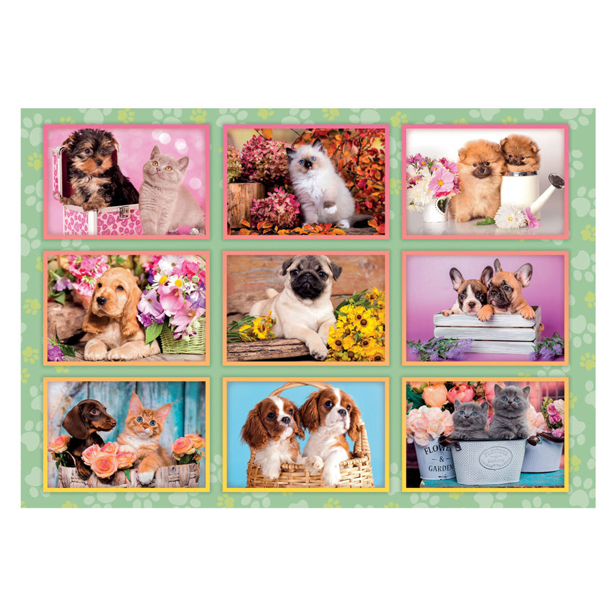 Clementoni legpuzzel super kleur puppy collage, 180st.