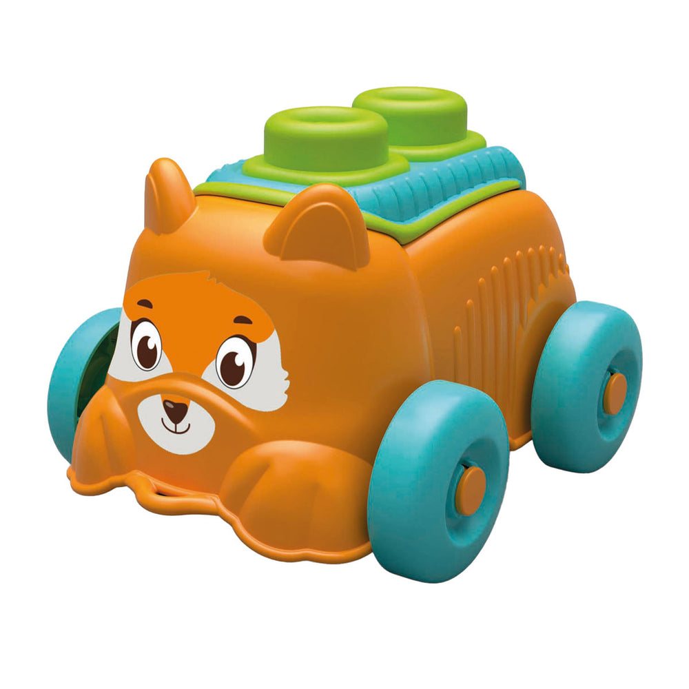 Clementoni baby - clementy sensory puppy oranje met zachte blokken, 5dlg.