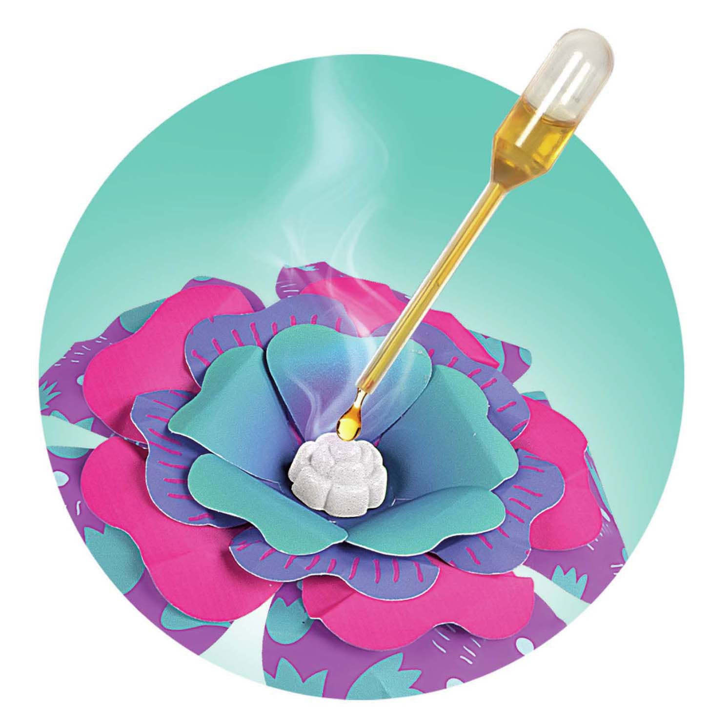 Clementoni idea geurbloemen maken knutselset, 8 bloemen