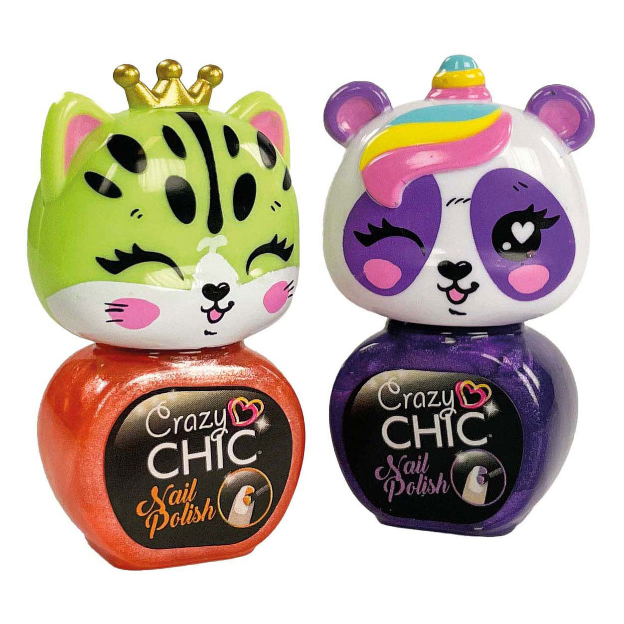 Clementoni gekke chic - nagellak dieren, 2st.