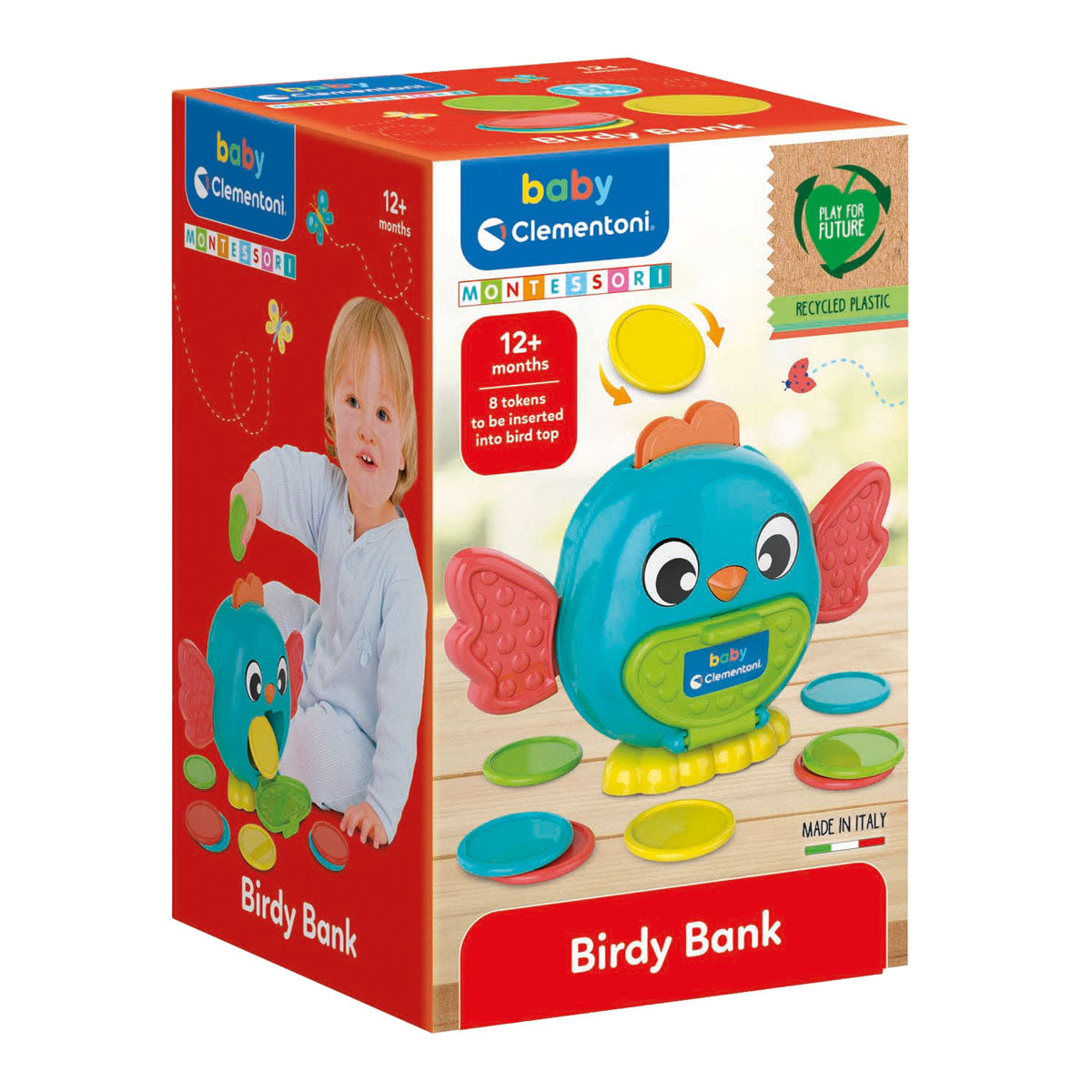 Clementoni babyvogelbank met munten, 9dlg.