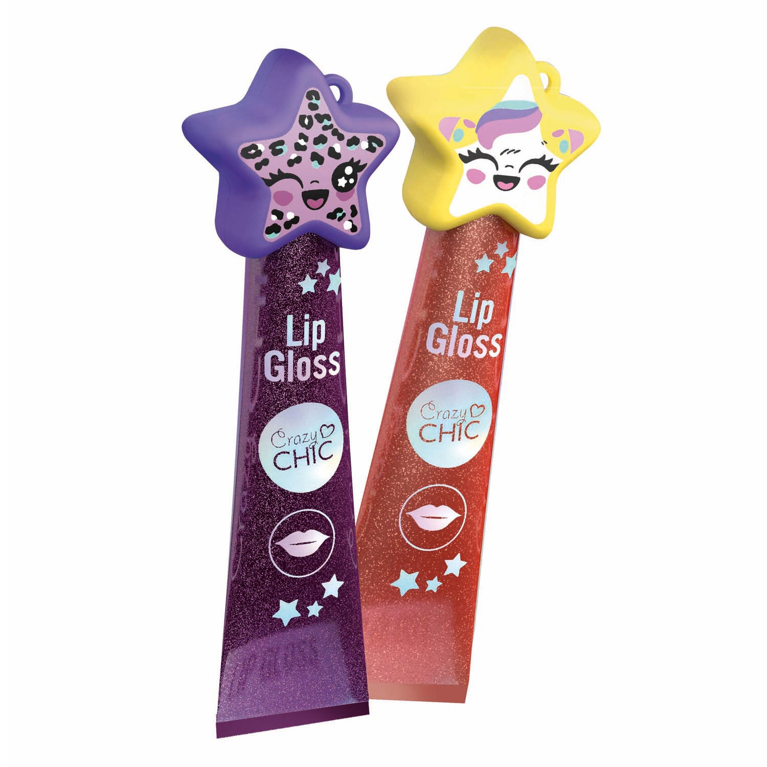 Clementoni crazy chic lipgloss ster paars geel